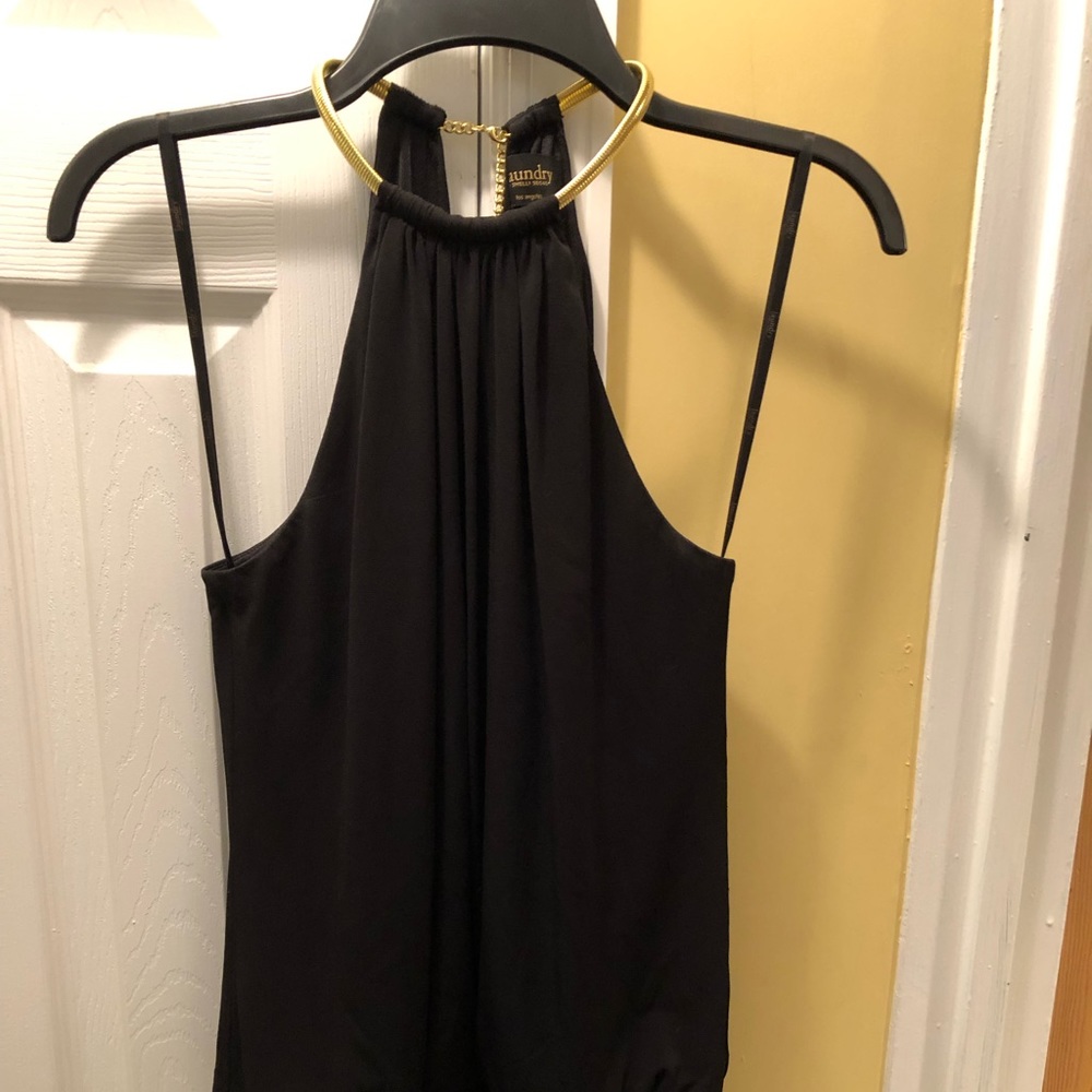 STUNNING ELEGANT CUTOUT BLACK COCKTAIL DRESS